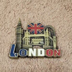 London Souvenir Magnet with Union Jack